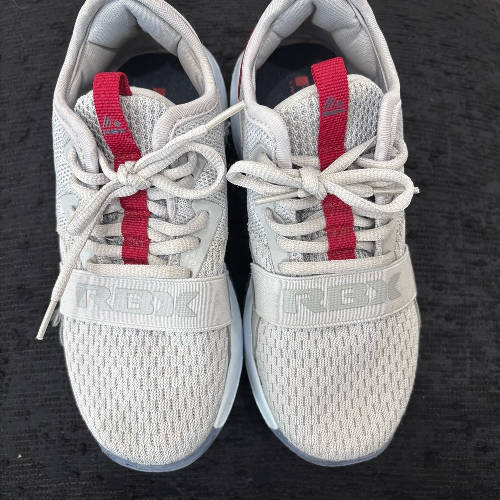 RBX Kids' Gray and Red Sneakers